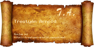 Trestyén Arnold névjegykártya